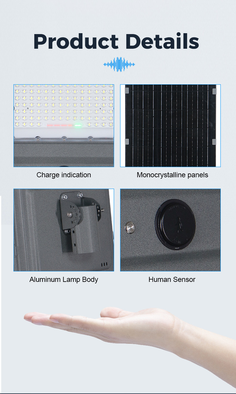 SMD 2835 KCD Enerted LED Street Lamp All In One IP65 Outdoor 50w 100w 150w 200w 300w 2000 Watt Solar Street Ligh