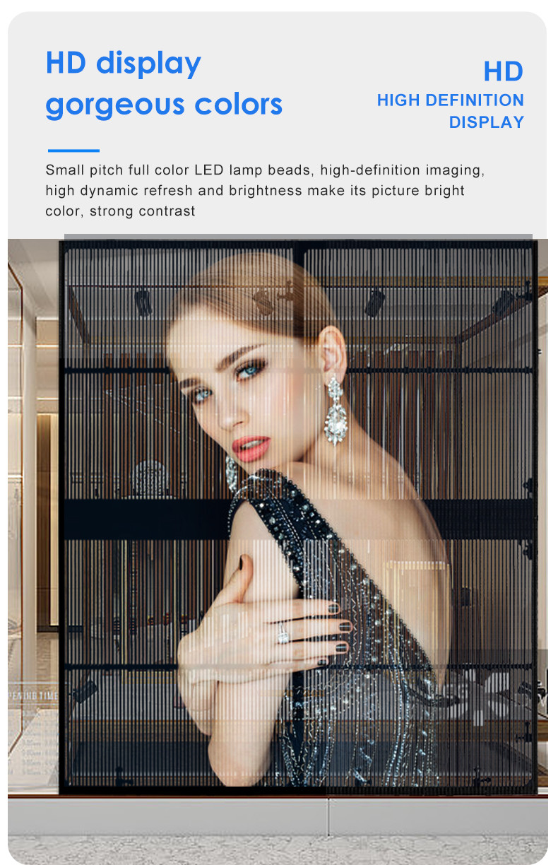 1000nit LED Transparent Display P16.67 - P31.25 Transparent LED Window Display