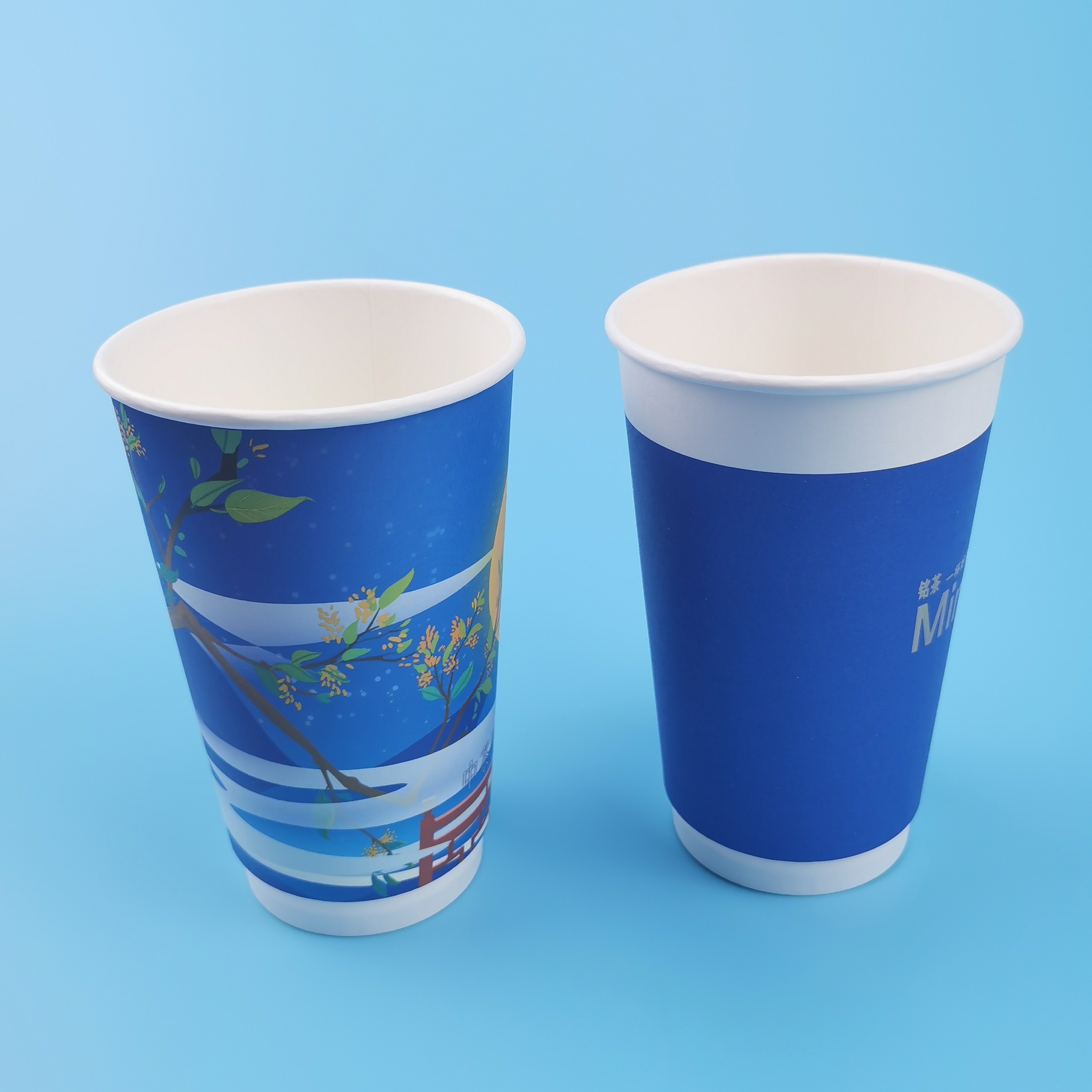 Customized 9Oz FDA Tested Food Grade Thick Paper Cups