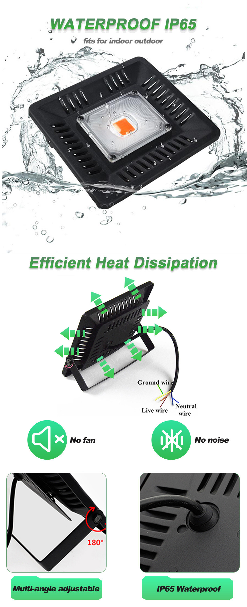 Phytolamp Light Bar Module 50W IP65 Plant Grow Light Voltage 240V