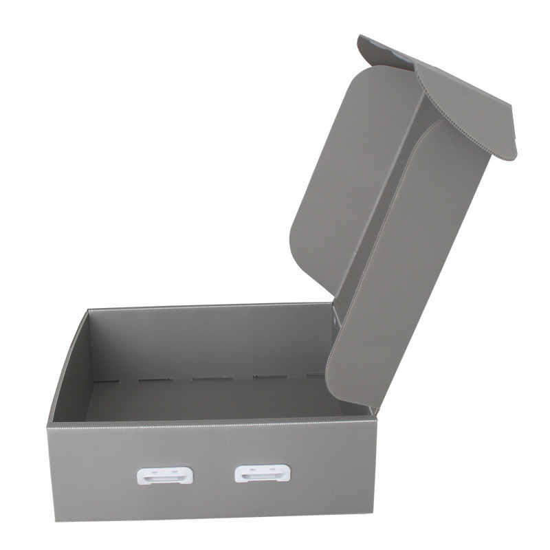 Customized Reusable Plastic Corrugated Storage Box Orange Hollow Sheet Archival Carton