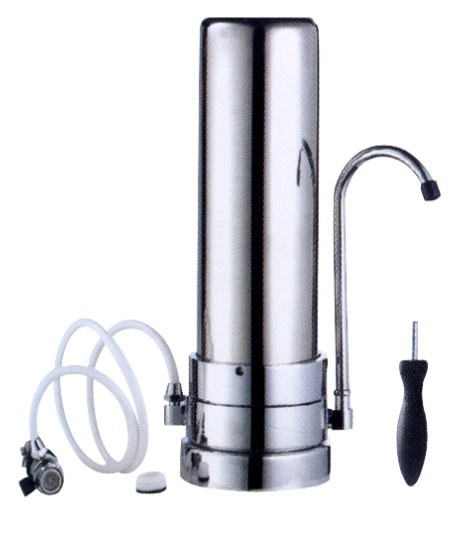 Activated Carbon Filtert Stainless Steel Water Purifier With The Cartridge