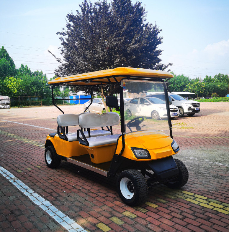 Logo Printing Customized 4 Seater Golf Cart 60 Volt Battery Powered Electric Golf Cart