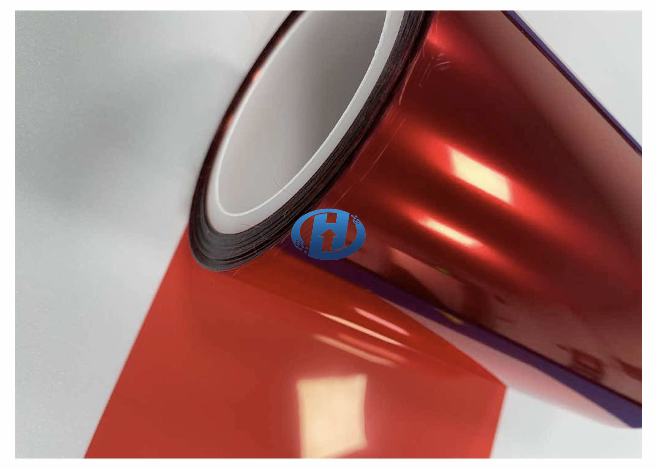 50 μm Red PET Silica Gel Coating Film Used as Protective Film For Metal Plastic Glass etc