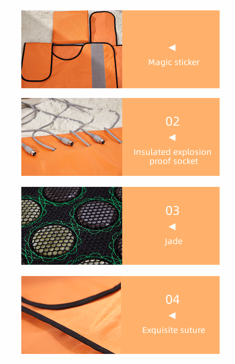 Experience Deep Relaxation with Jade Tourmaline Infrared Sauna Blanket and 600W Power