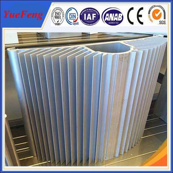 Hot! Large wholesale aluminum fin heat sink / mill finish half round aluminum