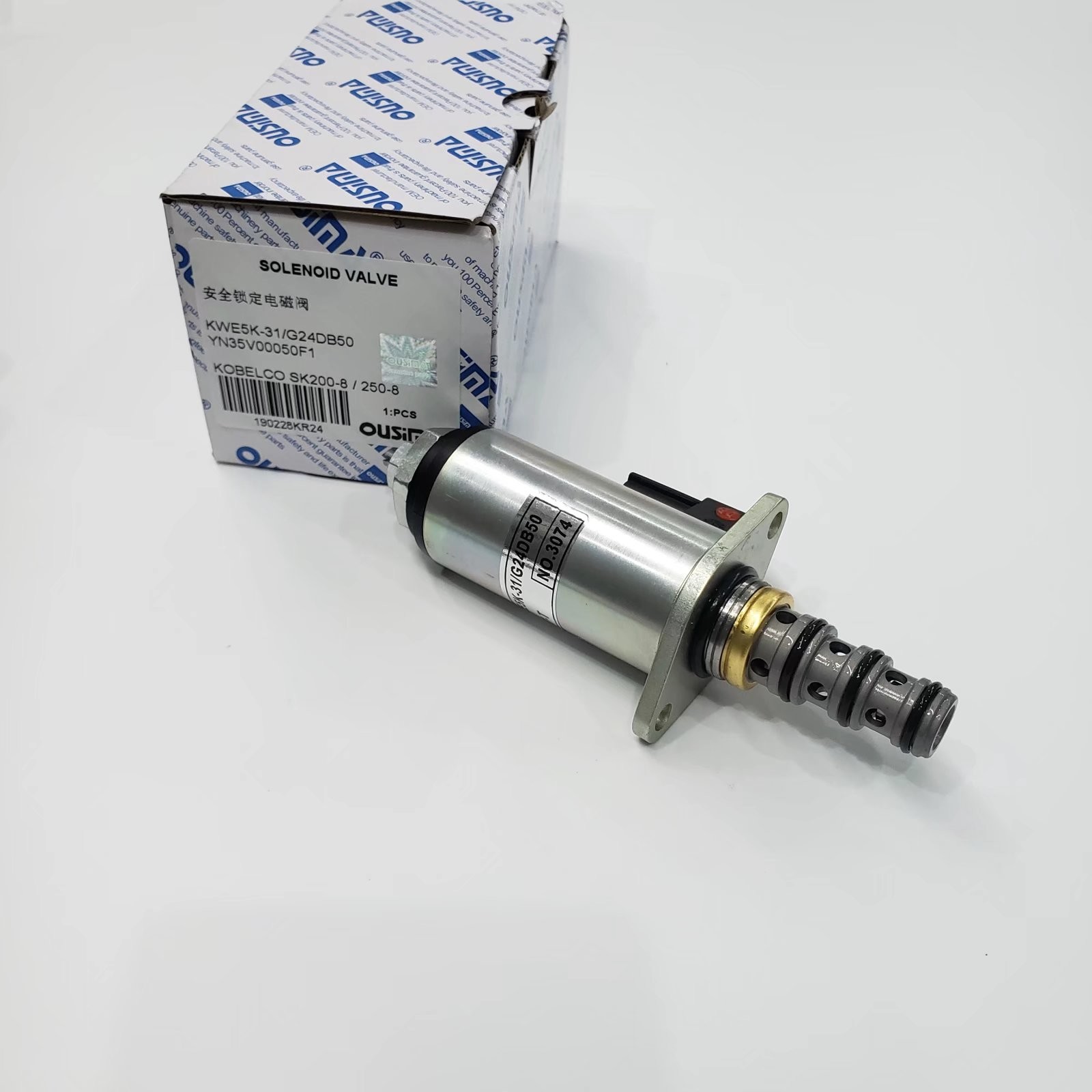 OUSIMA Hydraulic Pump Solenoid Valve KWE5K-31 G24DB50 YN35V00050F1 With Red Point For Kobelco SK200-8 SK250-8