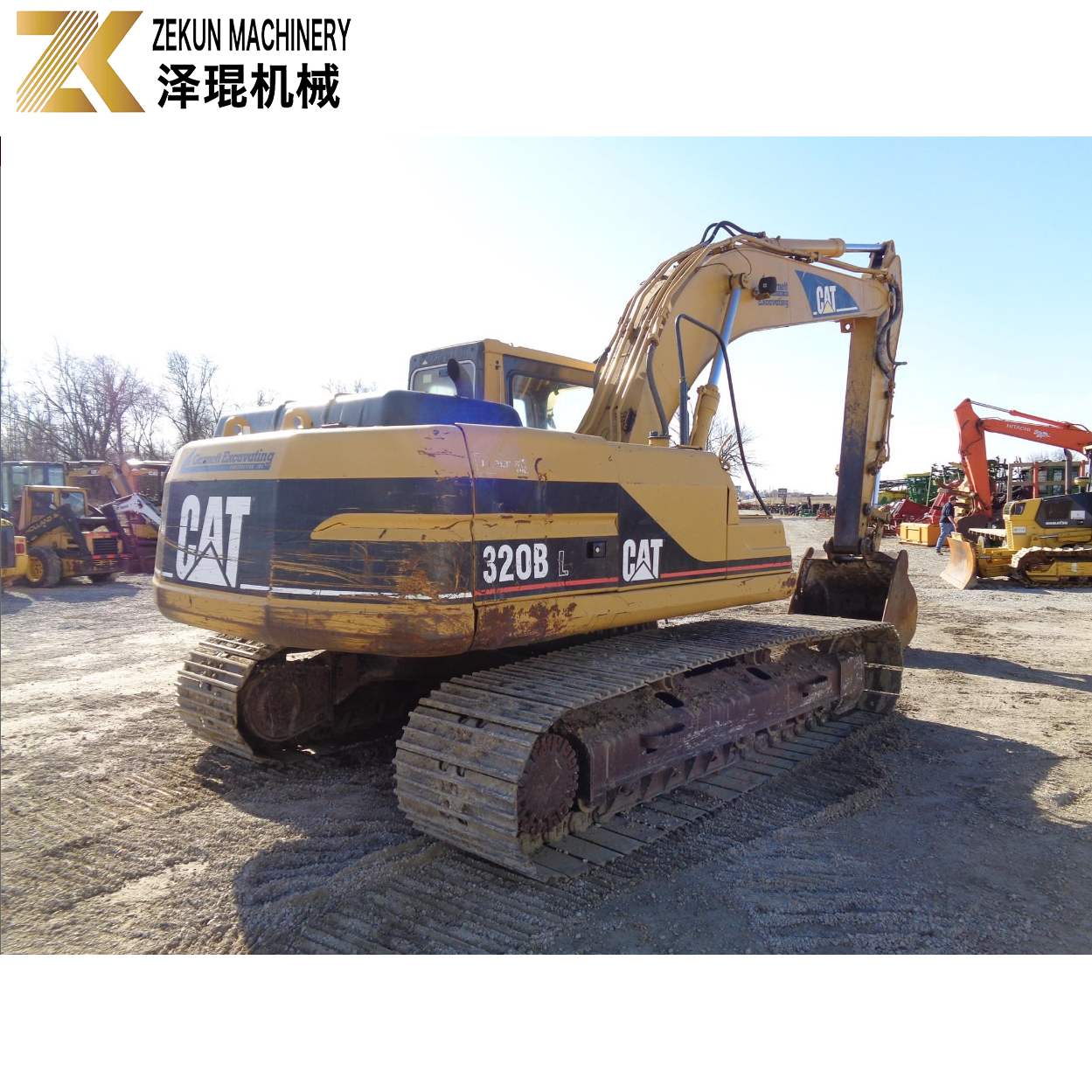 1.25m3 Bucket Backacting Shovel Excavator Caterpillar 320BL Perfect for Earth Digging