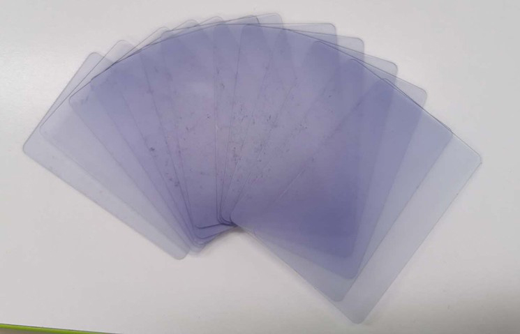 Single Card Slots CC-18 Portable Automatic Handheld Card Counter for Transparent Cards