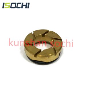 Golden Steel Pressure Foot Disk Insert with Slotted Used for PCB CNC Hitachi