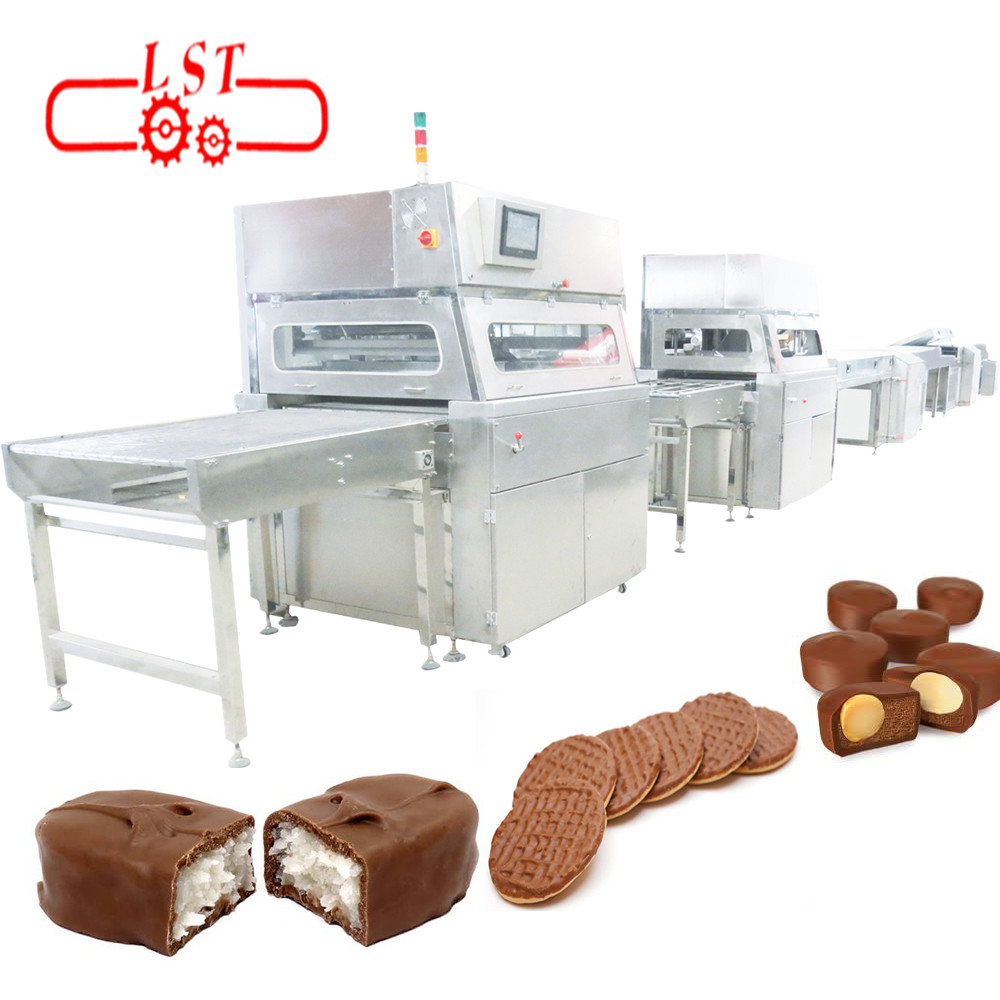 Multi Function Chocolate Enrobing Machine With Cooling Tunnel