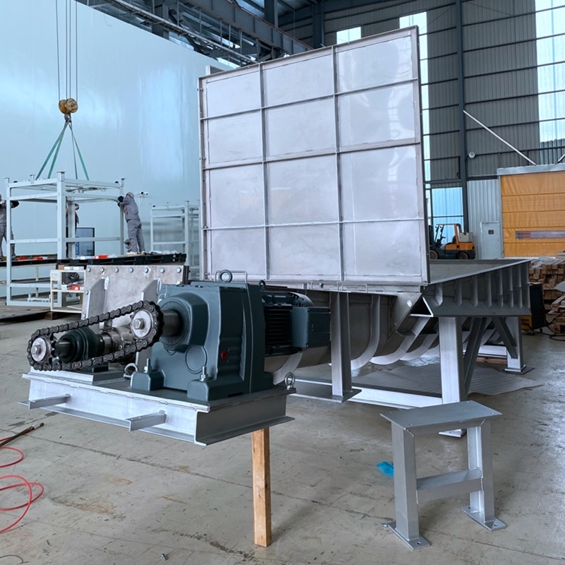 OEM Custom Large Capacity Stainless Steel Inclined Sawdust Screw Auger Conveyor