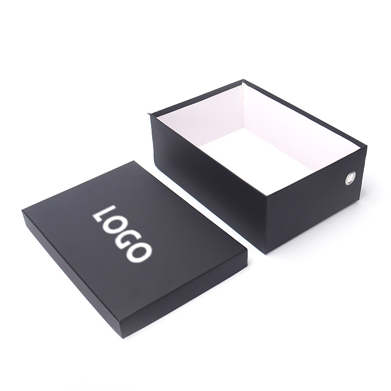 Colorful Plain Corrugated Shoe Box Rigiding Mounting With Logo Printing Handling