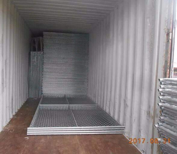 8'x12' tubing 1⅜"(35mm) x 16ga thickness chain link us standard temporary fencing 13ga/2.3m diameter