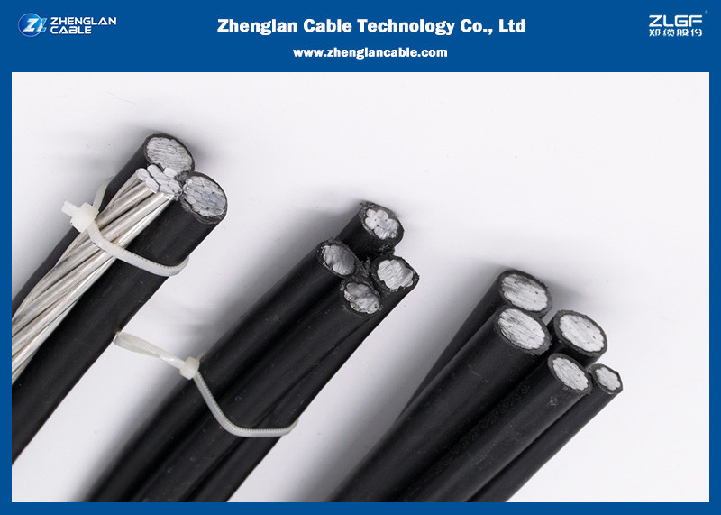 1.1kv XLPE Insulated Aerial Bundled Cables Multi Core Service Cable NFC33-209