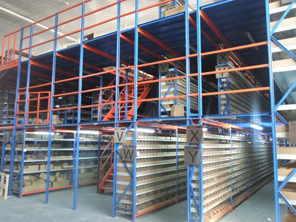 Multi Layer Industrial Metal Mezzanine Systems Weight Capacity 200-1000 KGS /