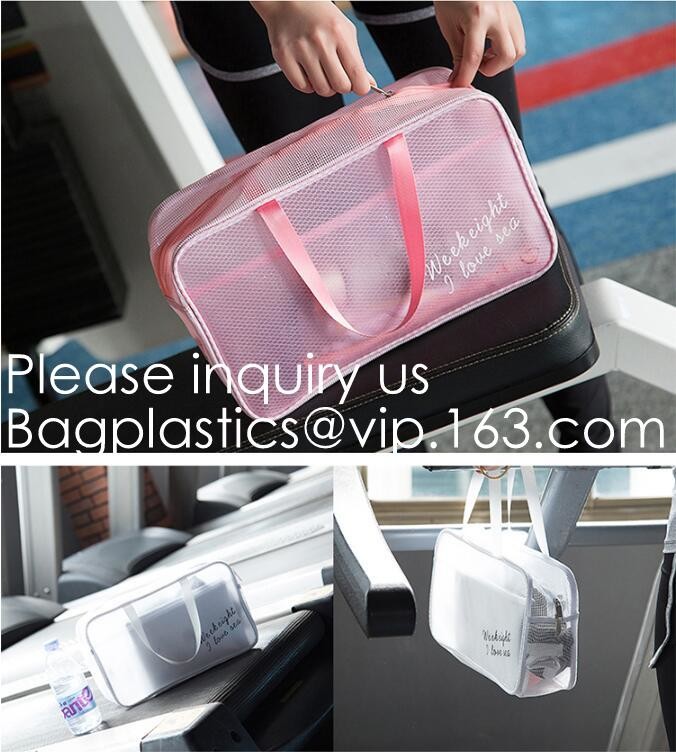 Promotion Travel PVC Cosmetic Pouch,PVC Makeup Bag Pouches Tote Clear Transparent Cosmetic Travel Bag For Sale