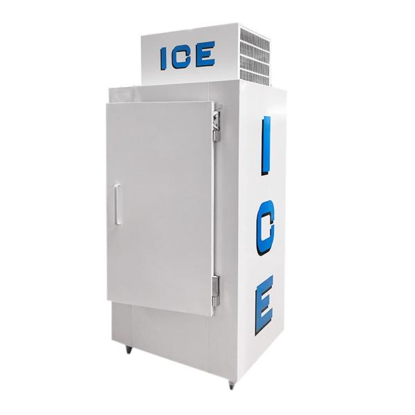 Gas Station Outdoor Ice Merchandiser Freezer Solid Door Digital Temperature