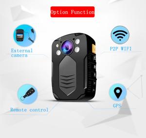  IP65 Body Worn Camera With Video Output HDMI And AV Jack / Hidden LED White Light Police Camera Manufactures