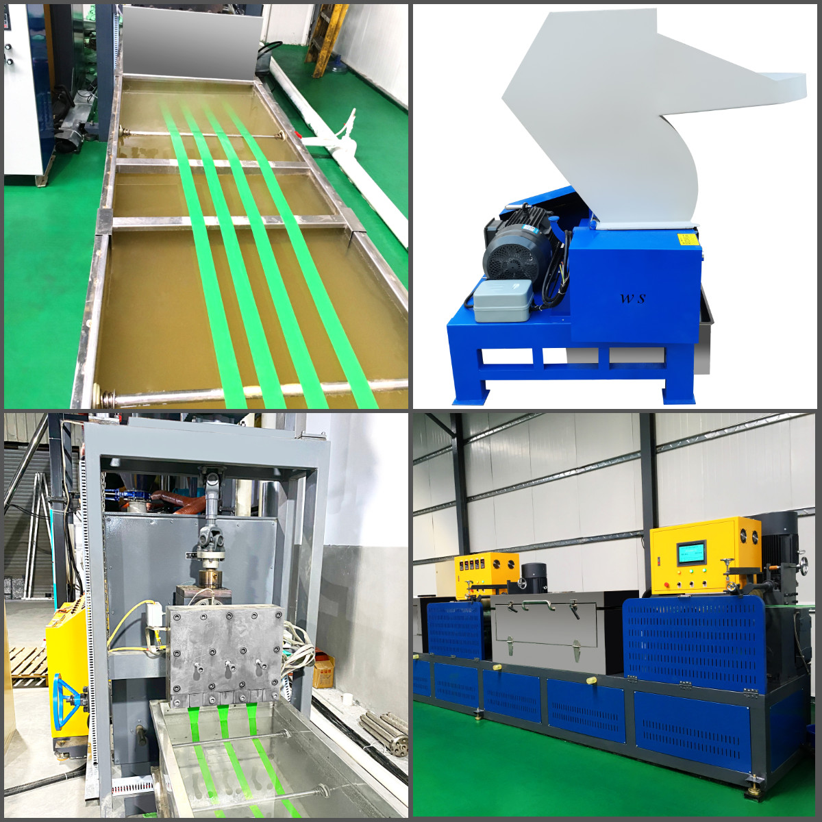 850KG tensile strength PET Strap Production Line with double station winder 210-250KG/H