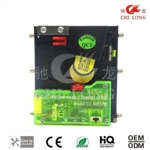 Vertical Inserting Cpu Coin Selector Plastic Panel With Self Testing Alarm