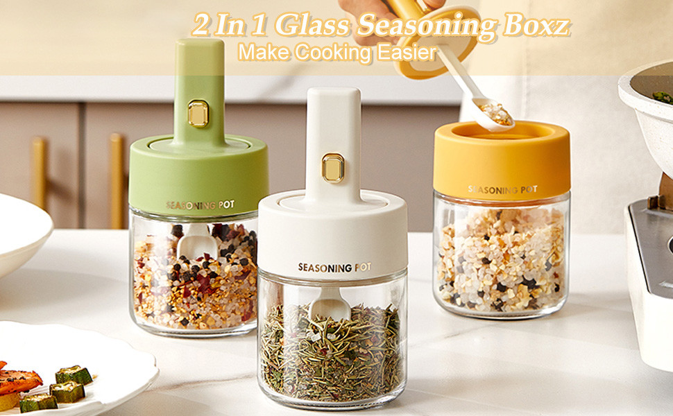 3 Pack Extendable Spoon 250ml Plastic Spice Tools Pp Seasoning Bottle