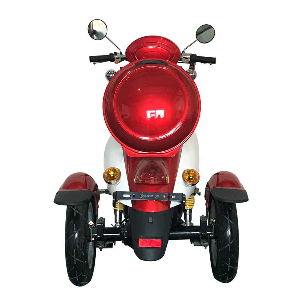 3.5-10 Tire Size 48V 20AH 500W Electric Scooter with Front Basket and F/R Drum Brake