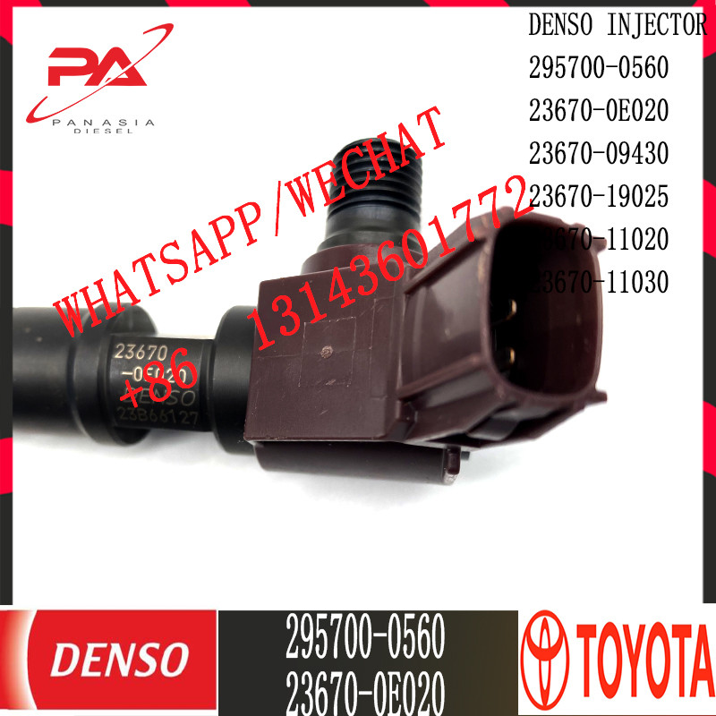 DENSO Diesel Common Rail Injector 295700-0560 For TOYOTA 23670-0E020 23670-09430