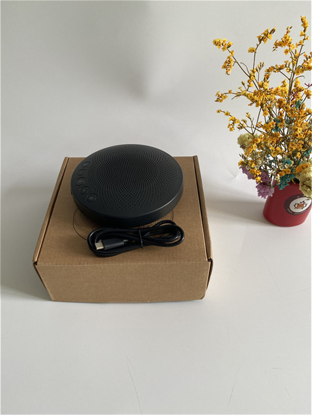 usb wireless plug and play audio system omnidirectional conference microphone or speakerphone with battery