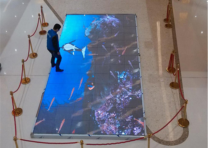 MultifunctionDance Floor LED Screen SMD2727 P6.25mm 25600dots/sqm Pixel Density