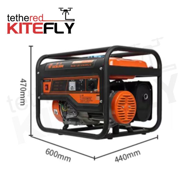 Frequency 50Hz 3kw Gasoline Generator Manual Start High Efficiency