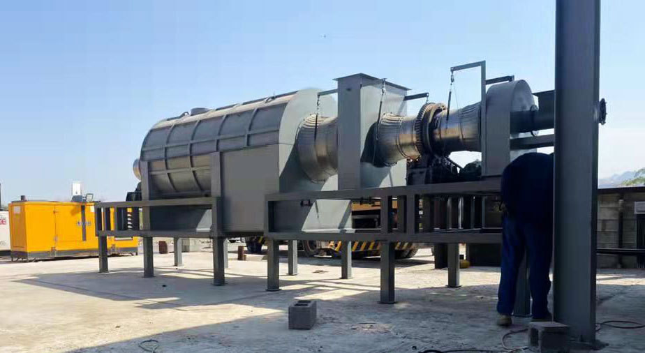 Coconut Shell Sawdust Continuous Horizontal Carbonization Furnace Machine