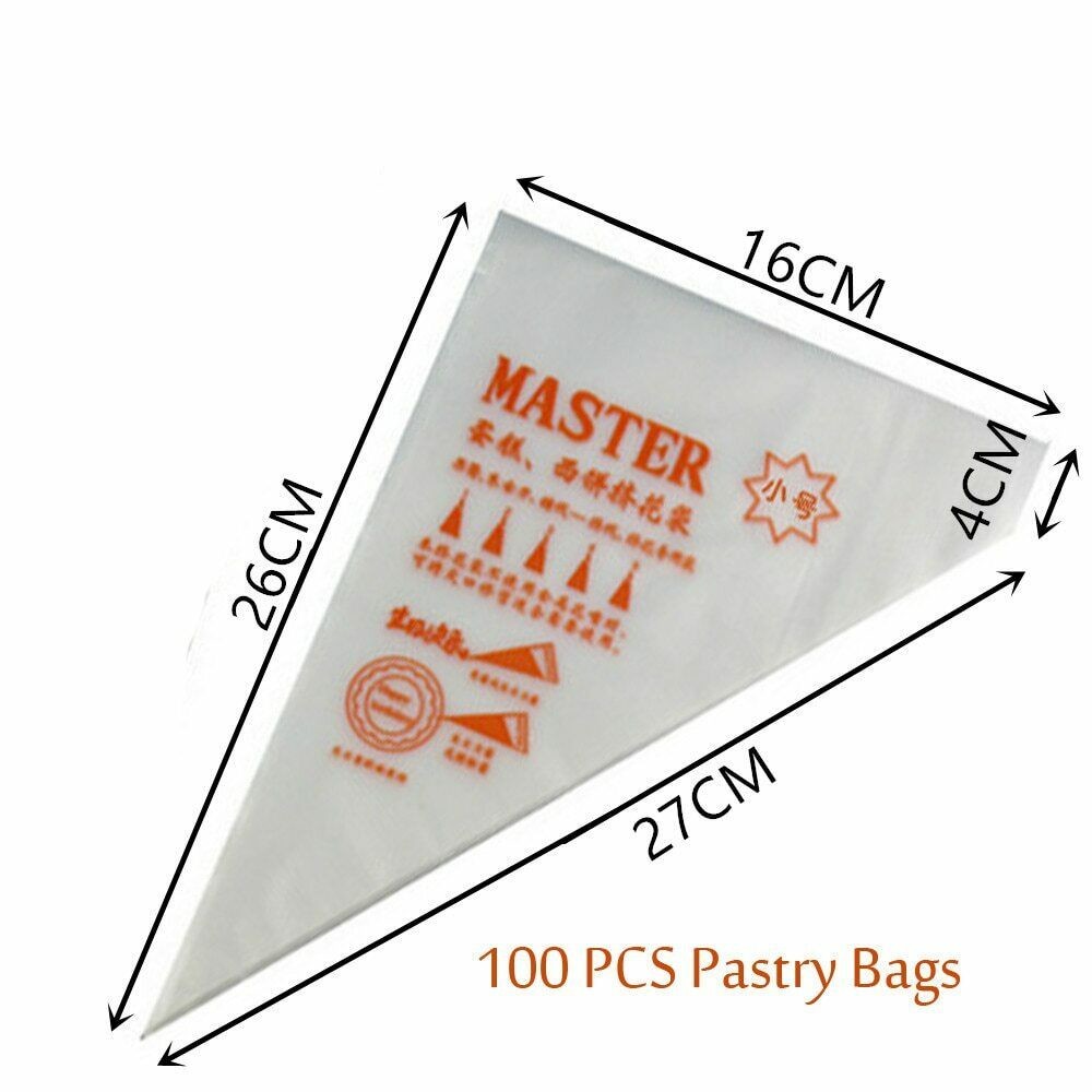 Clear Solid Cupcake Frosting Dispenser Plastic Bag For Bakery / Hotel