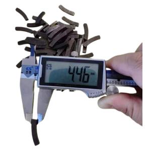 Custom Shaped N45 Neodymium Arc Segment Magnets R39.96*r35.56*2.44*4.4m For