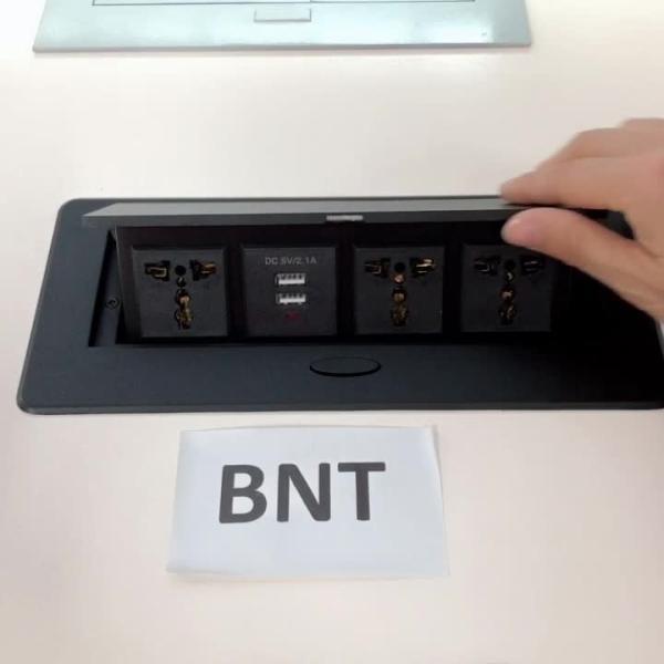 BNT Meeting Table Pop Up Power Data Outlet With Round Connor BD650-1