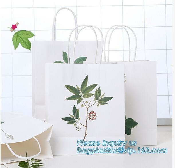 Luxury paper bags with handles Different Sizes,250gsm art paper shopping carrier bag custom printing with handle rope