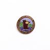 Buy cheap Gold Plated Hard Enamel Lapel Pins , Embossed Logo Custom Made Metal Pins from wholesalers