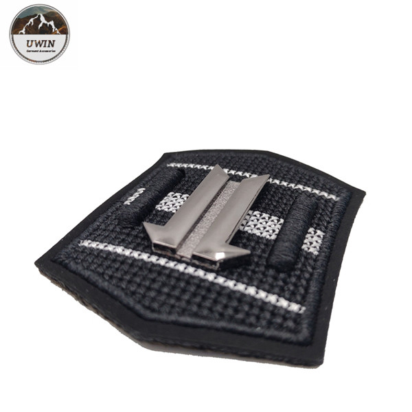 Washable Black 3D Custom Motorcycle Patches One Side Design Any Shape Available