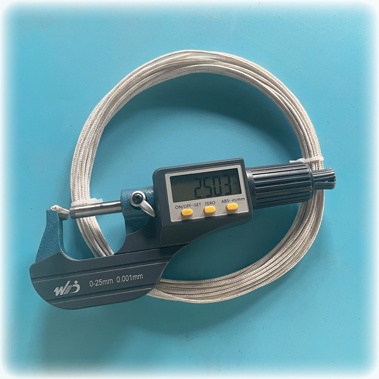 Insulated Type N Thermocouple Cable High Temperature Silica Fiber