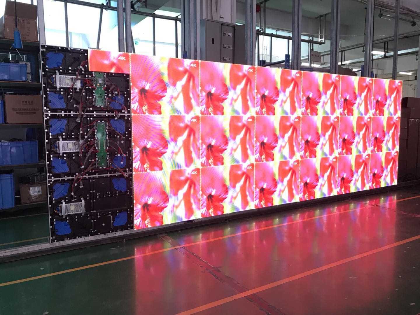 Alum Die-case Wall Mounting Heavy Duty 8 KG Indoor LED Video Screen Durable Low Power Consumption Shenzhen Factory