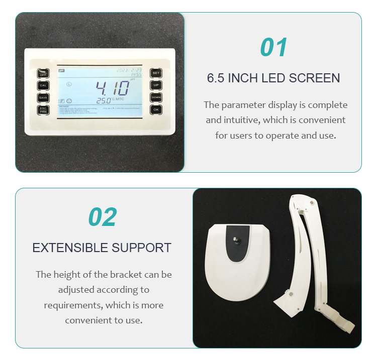 1mV Resolution Labrotary pH Meter with Accurate 0.1/0.01 pH Resolution and Precision