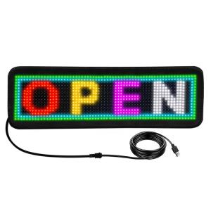 Programmable RGB Matrix Screen Car Display with Ultra Thin Sticker and Phone APP