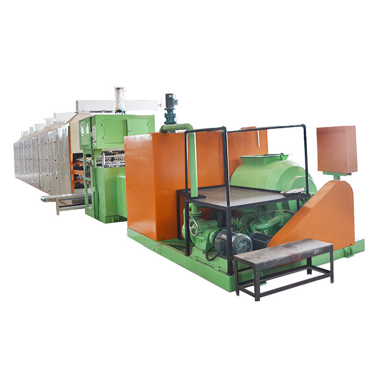 Eco Friendly Reciprocating Rotary Egg Tray Forming Machine With Hot Air Drying