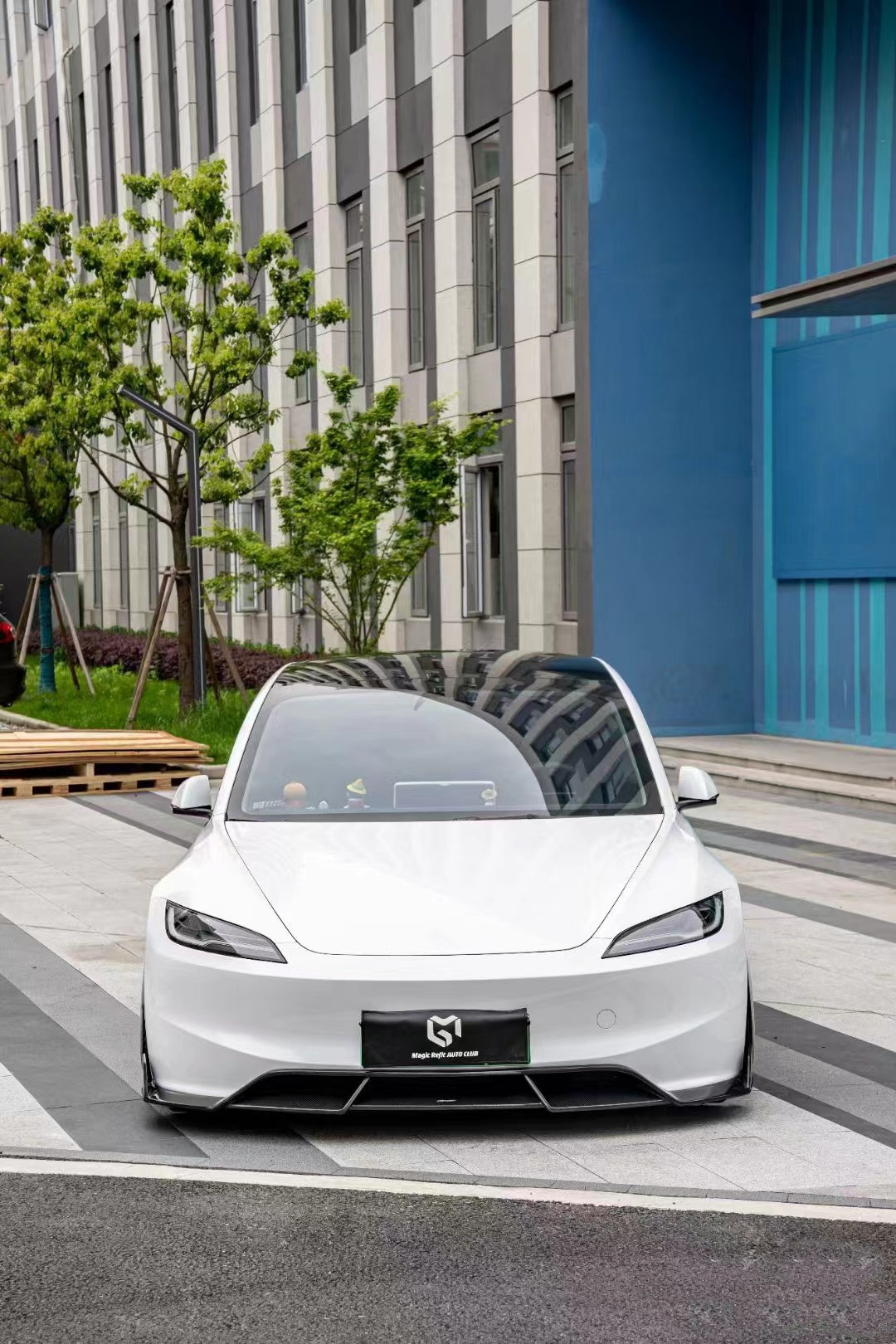 Carbon Fiber Tesla Model 3 Body Kit New Repair Tesla Side Skirt Front Lip Diffuser
