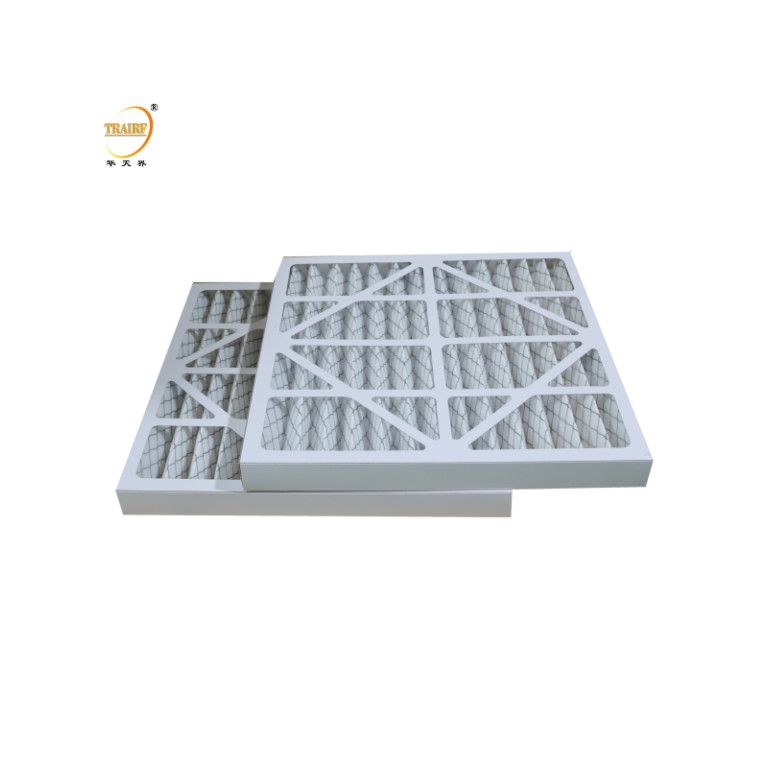 G4 Frame Industrial Cardboard Air Pre Filter Pleated Panel Air Filter