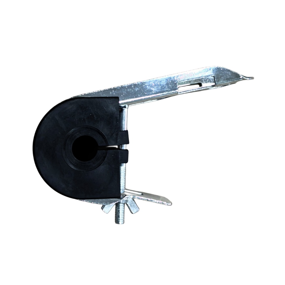 Black Round Type ADSS Optical Cable Fitting Fiber Optic J Hook Suspension Clamp with PA6 PA66 and Metal Material