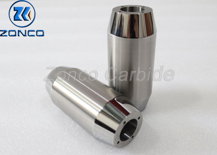 Polished Tungsten Carbide Valve Core Choke Manifold Parts Non Standard