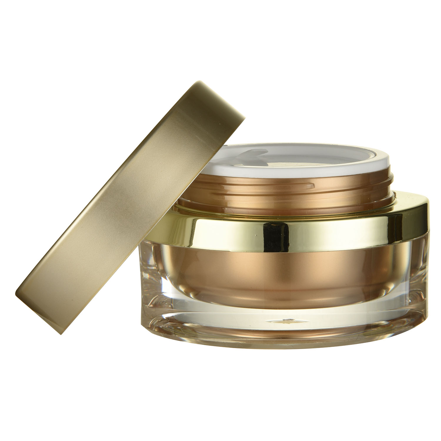 Acrylic Base Material 30g 50g Eye Shape Cream Jar For Beauty Packaging Industrial