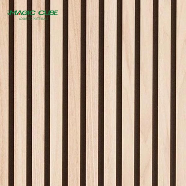 2400*600*21 mm Standard Size Polyester Fiber Wooden Acoustic Panel for Modern