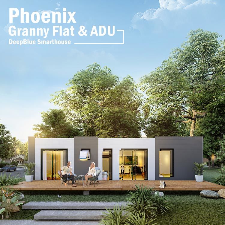 Prefab Mobile Homes Customized Light Gauge Steel Frame House Prefab Granny Flat/ADU